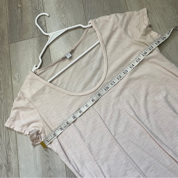 James Perse Tshirt scoop neck short sleeve womens Pink (medium) casual basic - Picture 3 of 6
